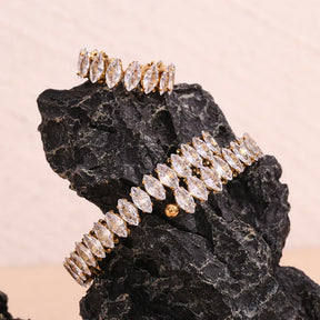 Bracelete com Zircônias - Brinde Anel