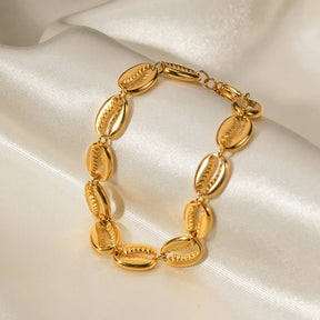 Pulseira Concha Banhado a Ouro 18k