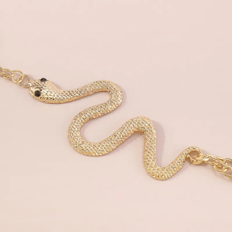 Pulseira com Anel Serpente