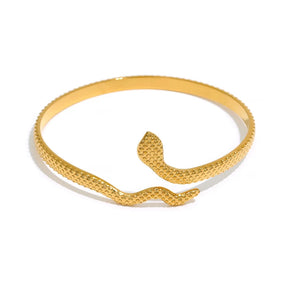 Bracelete Serpente Banhado a Ouro 18k